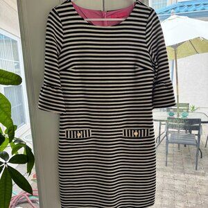 Lilly Pulitzer Black and White Striped Dress Size M